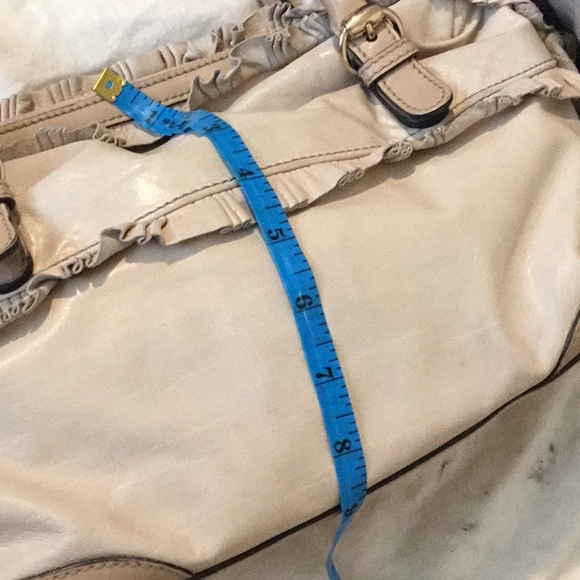 Authentic Gucci Lamb Skin Nude Leather Ruffel Sabrina Satchel-189848002058 - Picture 16 of 16